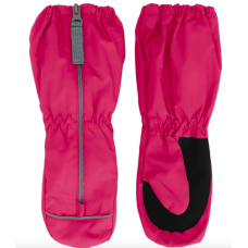 Calikids - Mitaines imperméables mi-saison à revers long avec fermeture éclair - Rose Calikids - Mitaines imperméables mi-saison à revers long avec fermeture éclair - Rose
